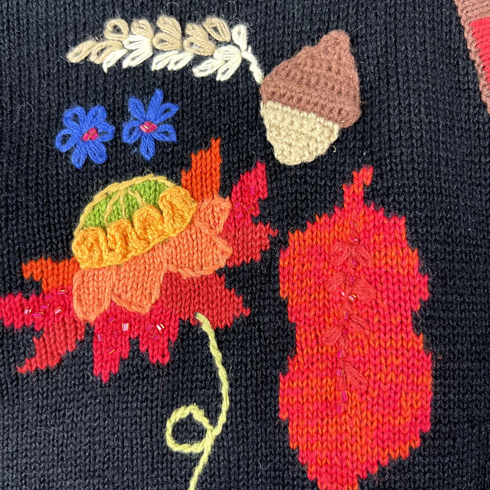 Vintage Storybook Knits Cardigan Sweater Womens 3X 3D Knit Grandmacore Retro NWT - Picture 13 of 16